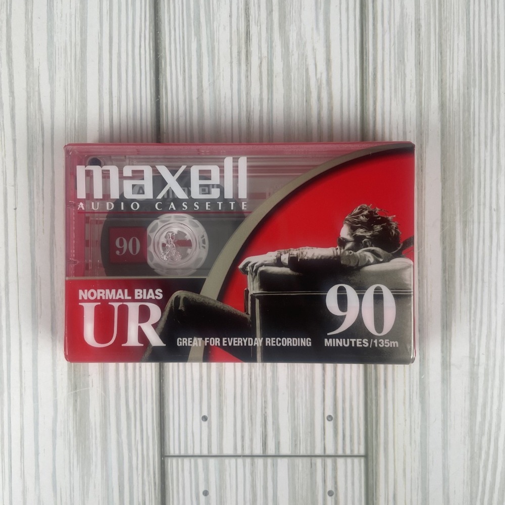 MAXELL UR type-I‎ blank Audio Cassette Tape Normal Bias 90min Factory Sealed